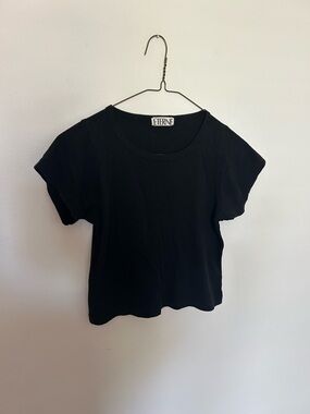 Eterne Black Short Sleeve Crewneck Tee